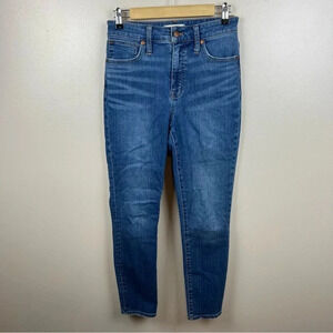 Madewell Curvy High Rise Skinny Crop Jeans Size 26 Lander Wash Blue Denim MC507